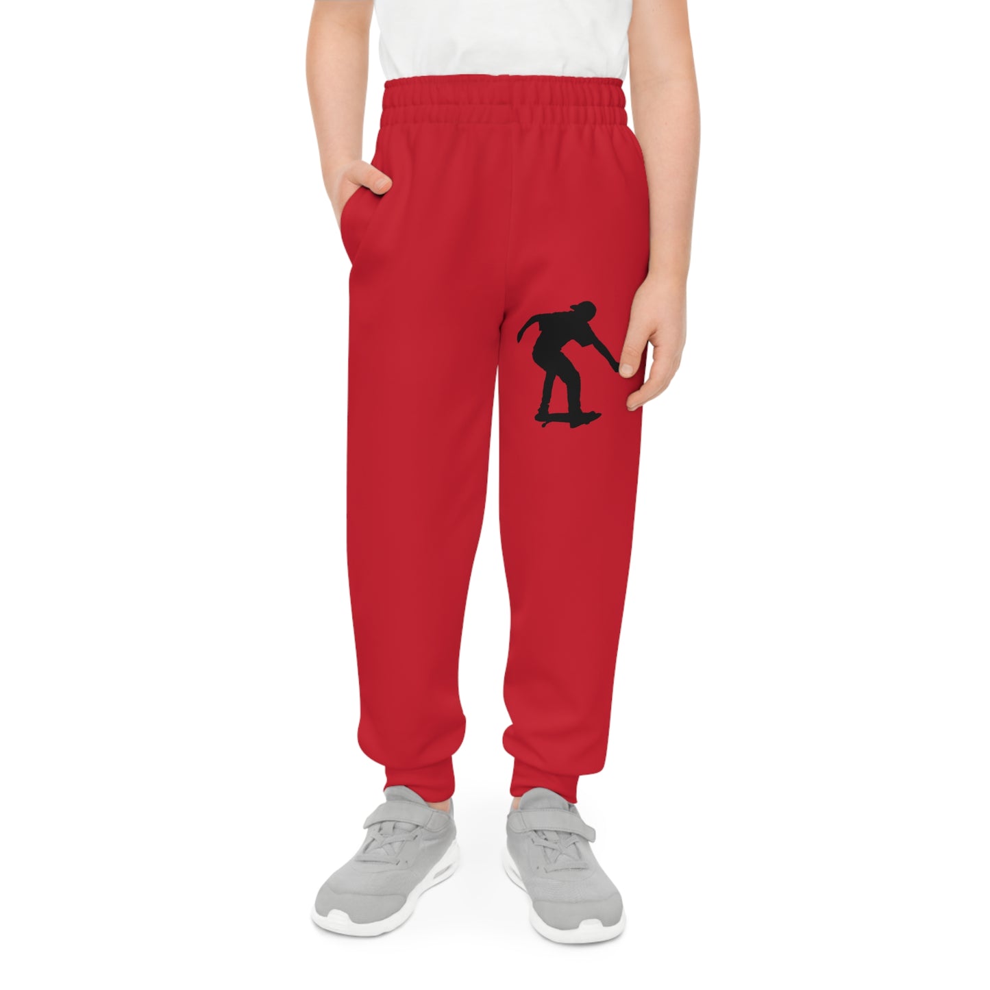 Youth Joggers: Skateboarding Dark Red