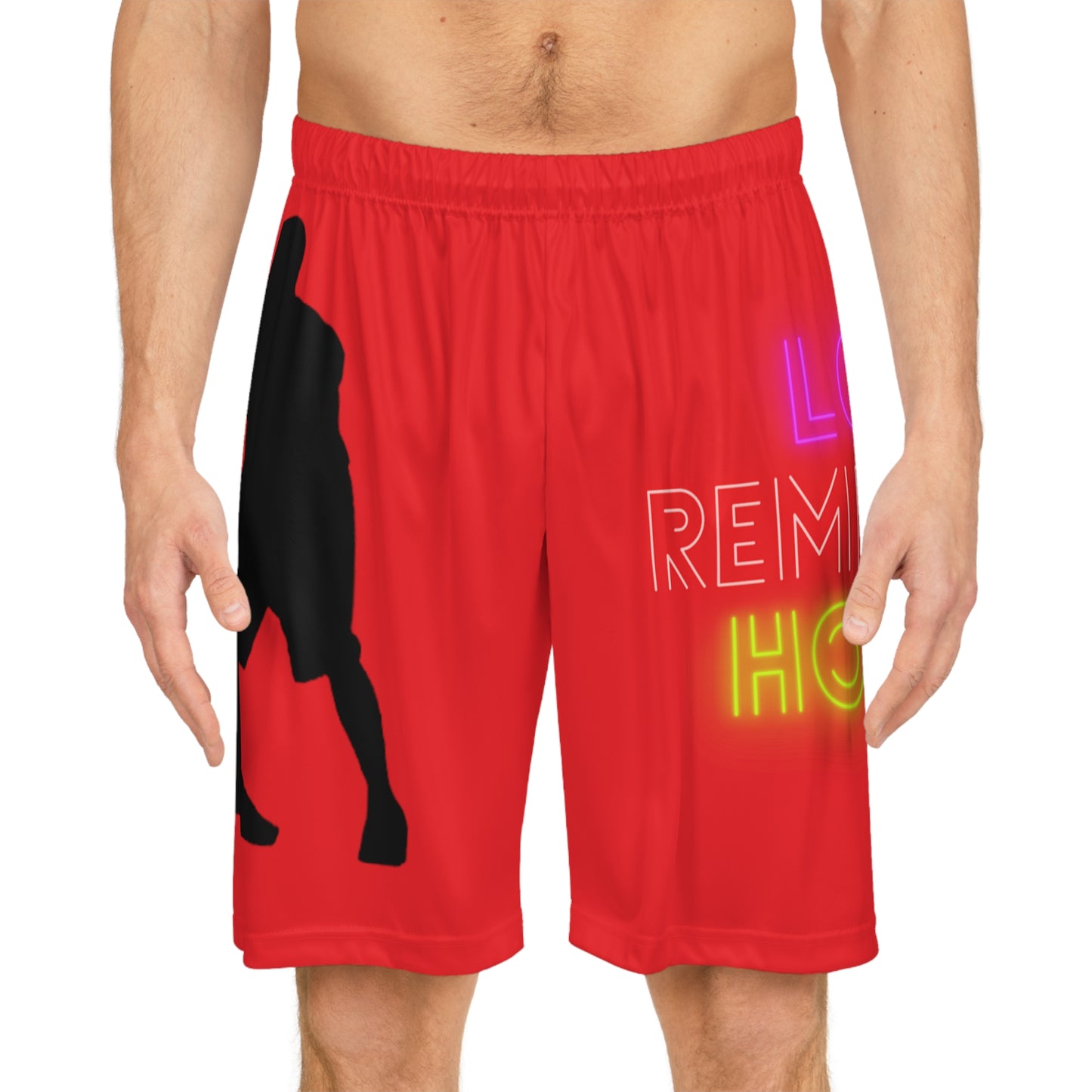 Basketball Shorts: Basketball Red 