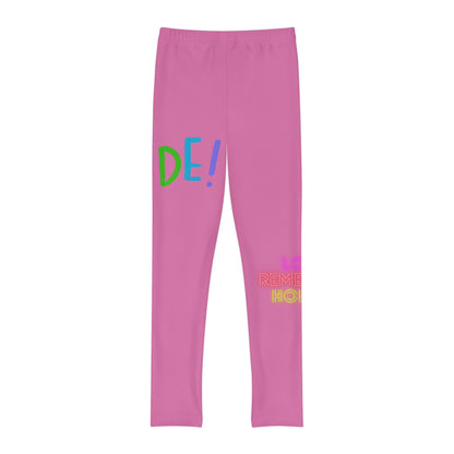 Youth Full-Length Leggings: LGBTQ Pride Lite Pink