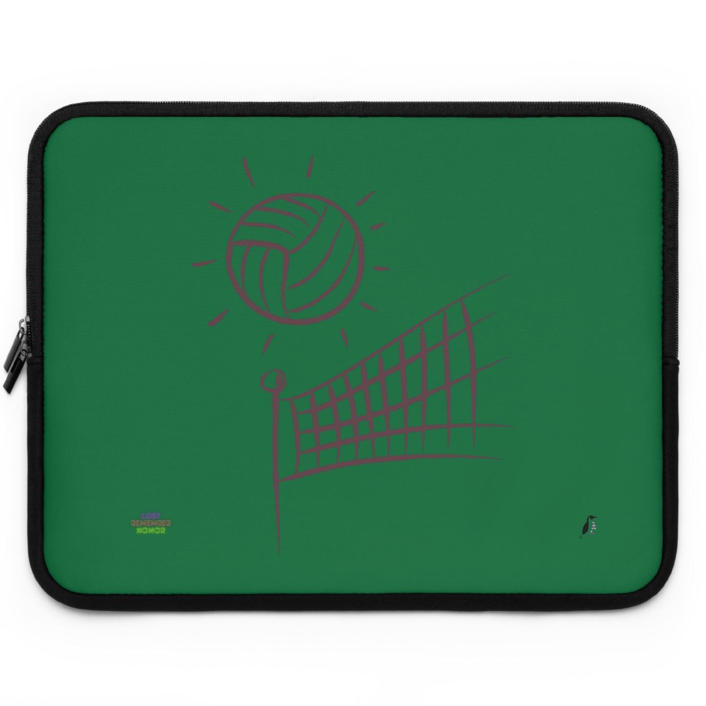 Laptop Sleeve: Volleyball Dark Green