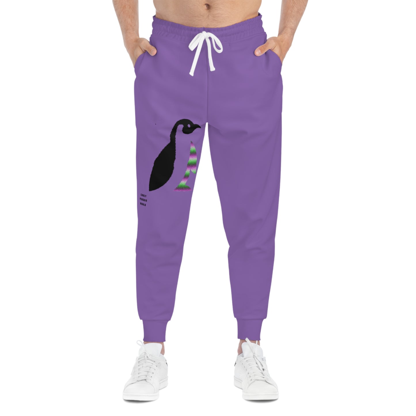 Athletic Joggers: Crazy Penguin World Logo Lite Purple