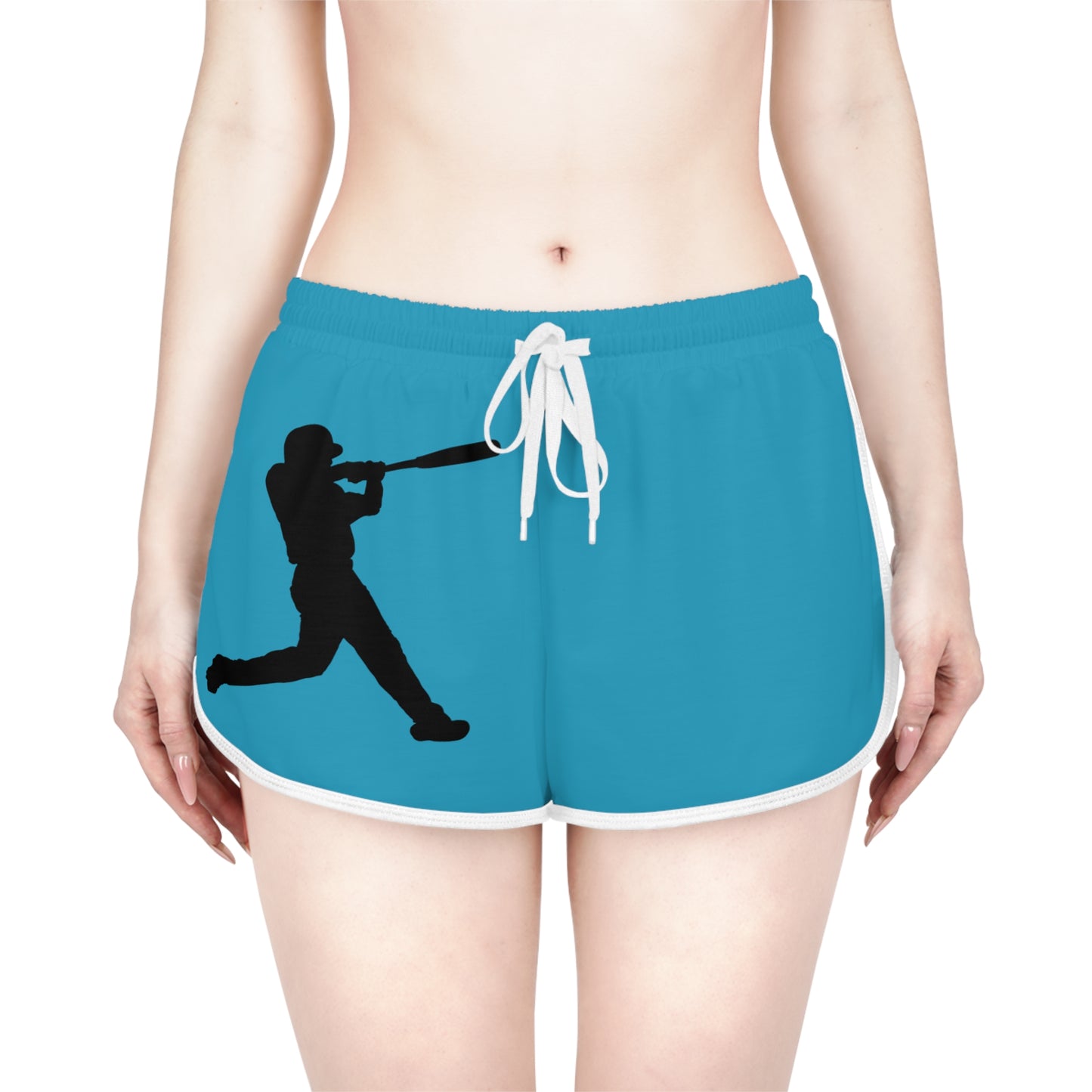 Women's Relaxed Shorts: Baseball Turquoise