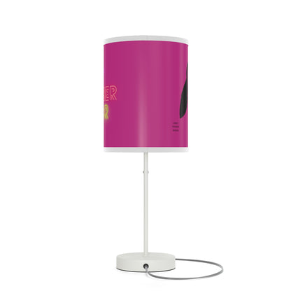 Lamp on a Stand, US|CA plug: Crazy Penguin World Logo Pink