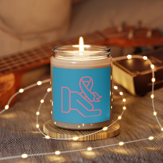 Scented Candle, 9oz: Fight Cancer Turquoise