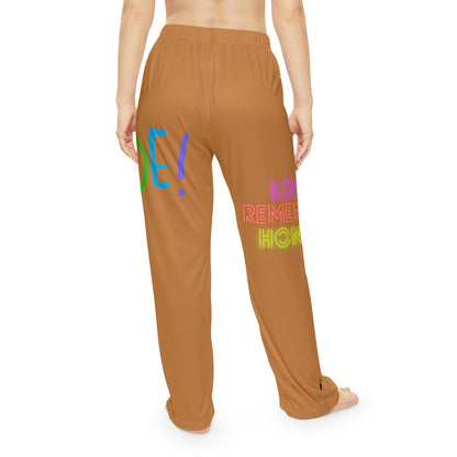 Women's Pajama Pants: LGBTQ Pride Lite Brown