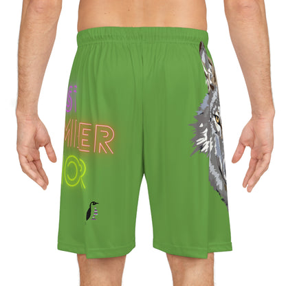 Basketball Shorts: Wolves Green