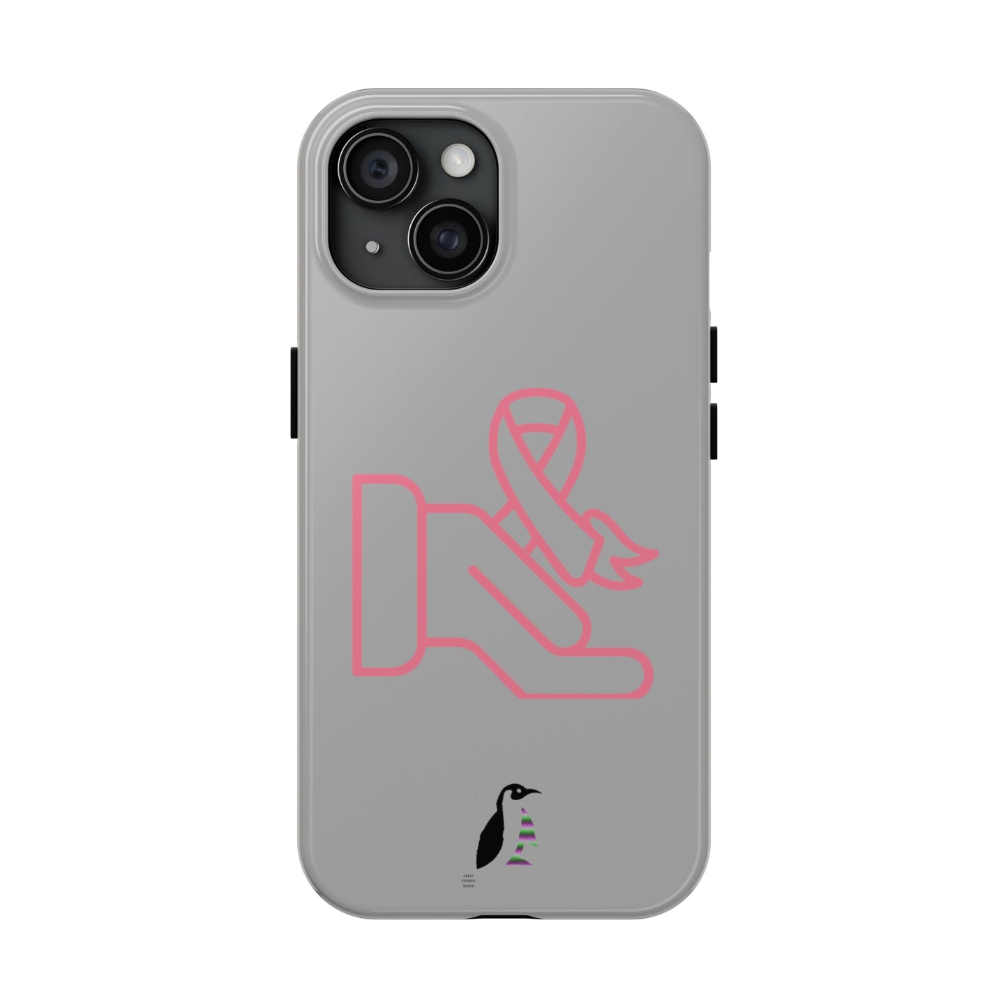 Tough Phone Cases  (for iPhones): Fight Cancer Lite Grey