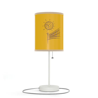 Lamp on a Stand, US|CA plug: Volleyball Yellow