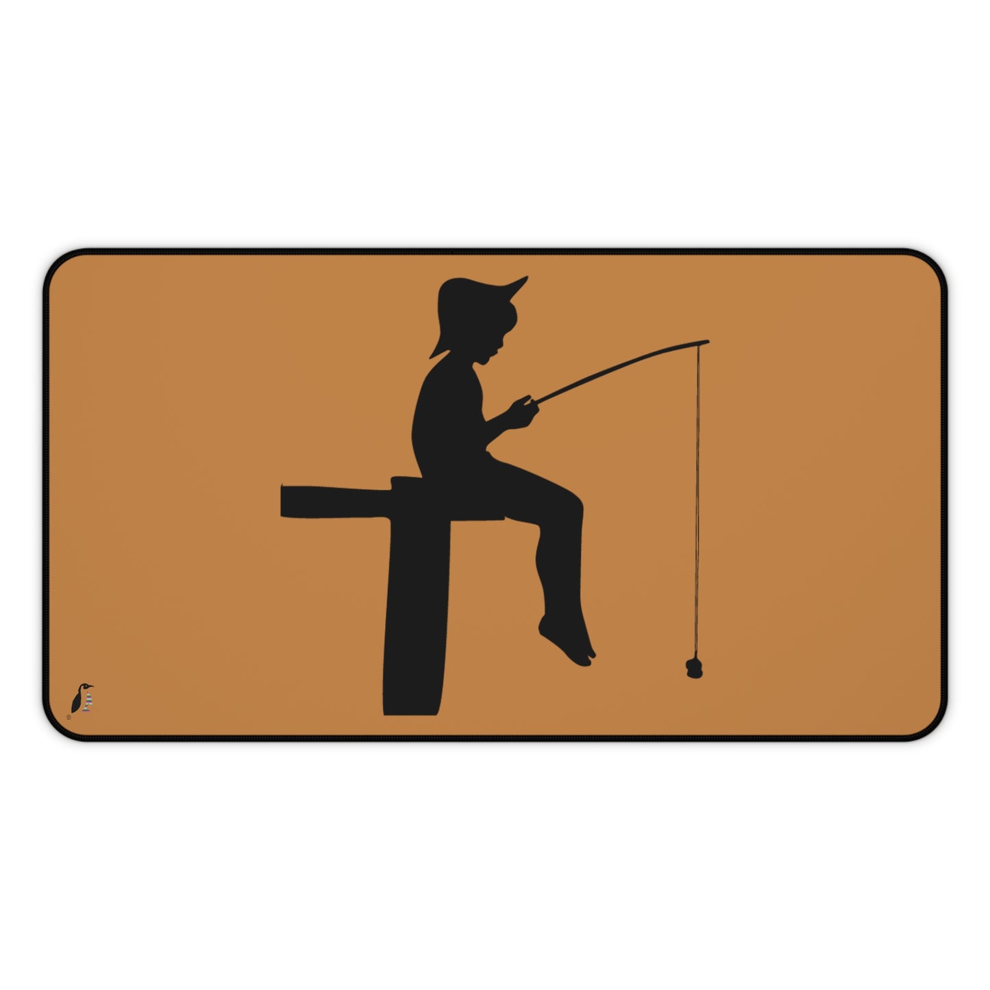 Desk Mat: Fishing Lite Brown