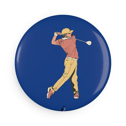 Button Magnet, Round (1 & 10 pcs): Golf Dark Blue