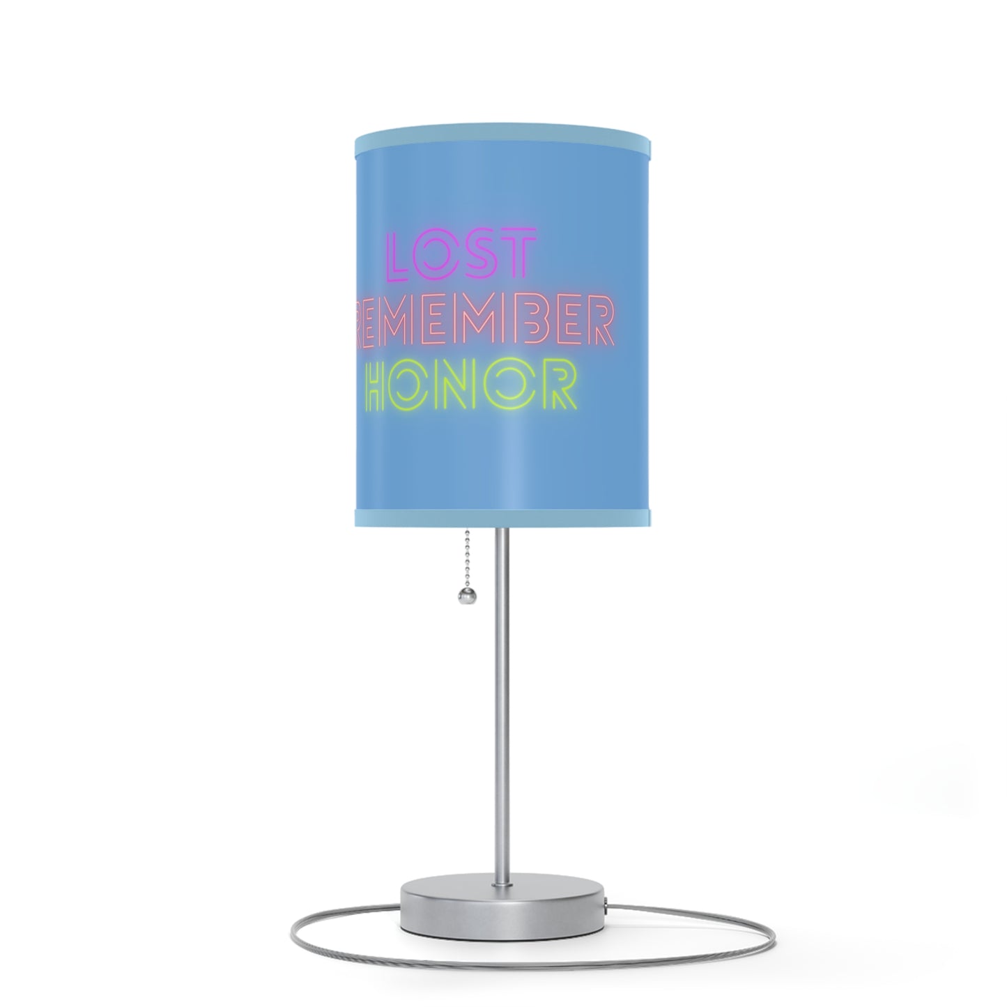 Lamp on a Stand, US|CA plug: Crazy Penguin World Logo Lite Blue