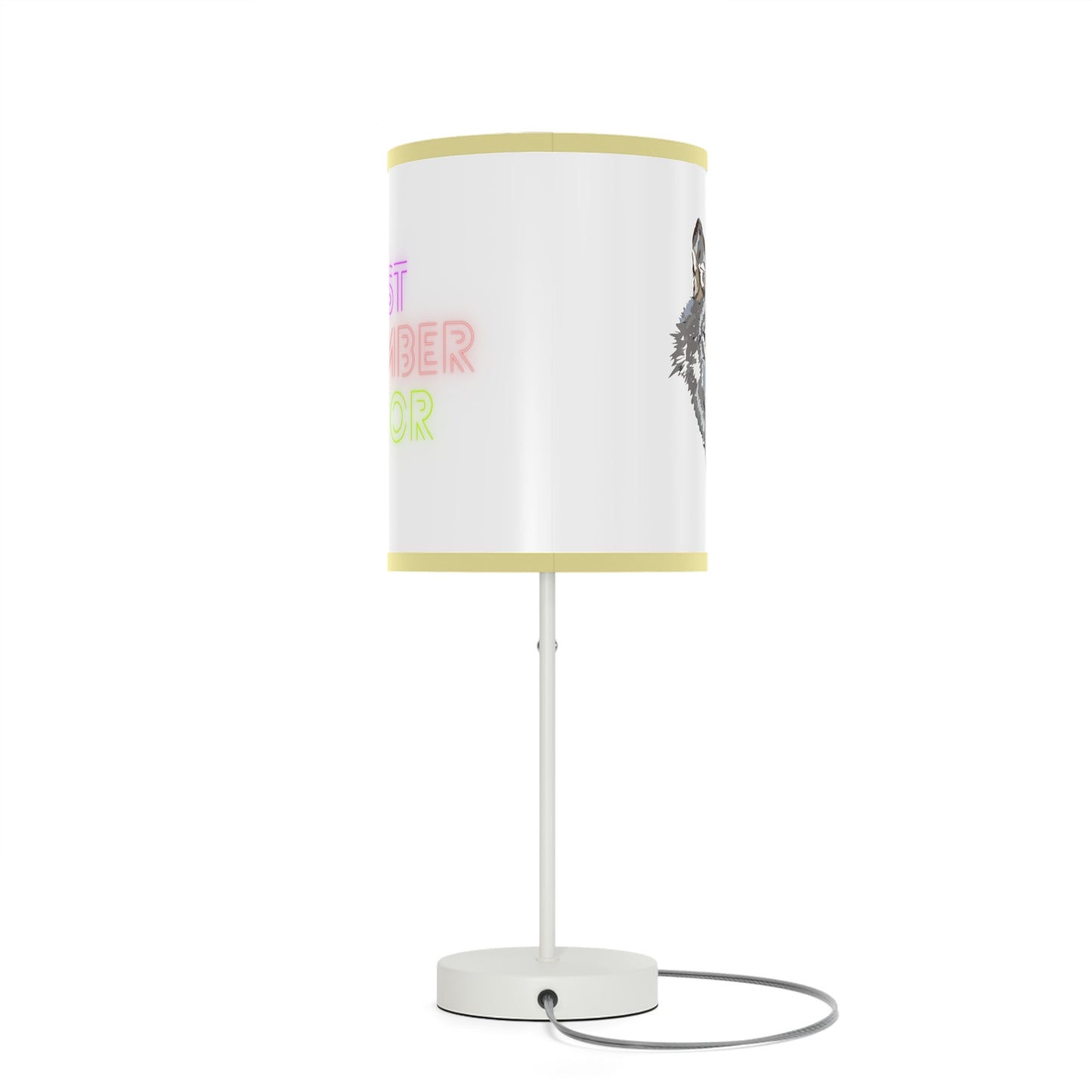 Lamp on a Stand, US|CA plug: Wolves White