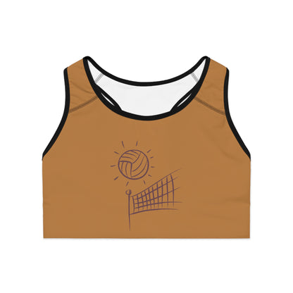 Sports Bra: Volleyball Lite Brown