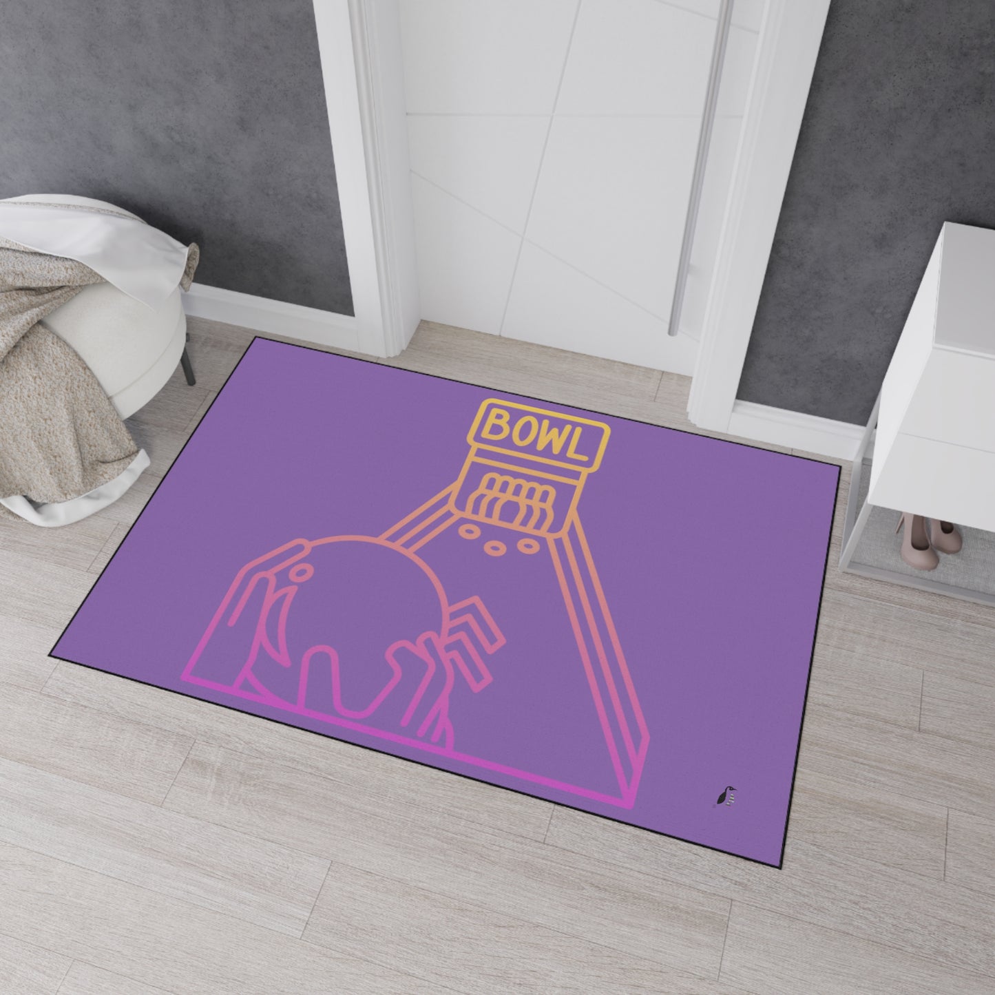 Heavy Duty Floor Mat: Bowling Lite Purple