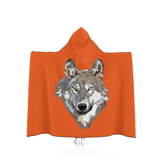 Hooded Blanket: Wolves Orange