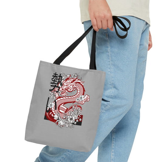 Tote Bag: Dragons Lite Grey