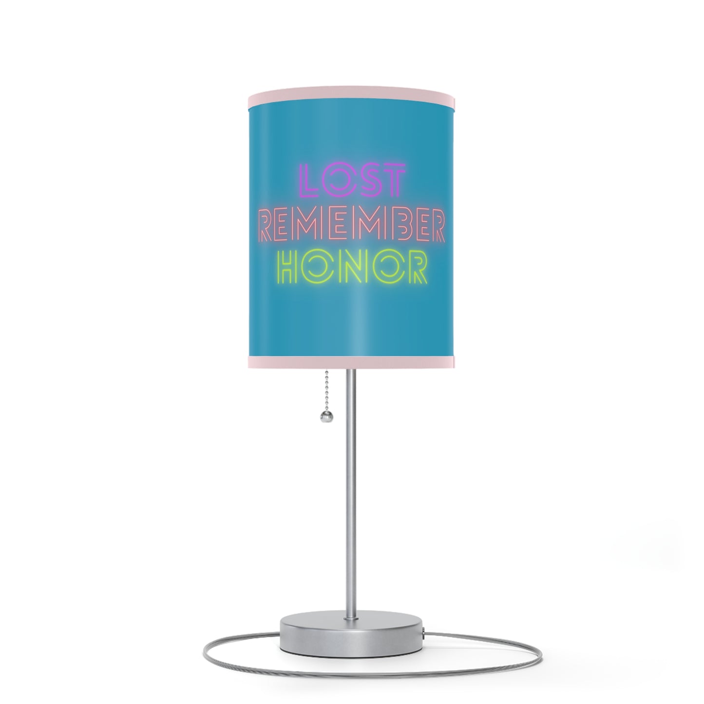 Lamp on a Stand, US|CA plug: Weightlifting Turquoise