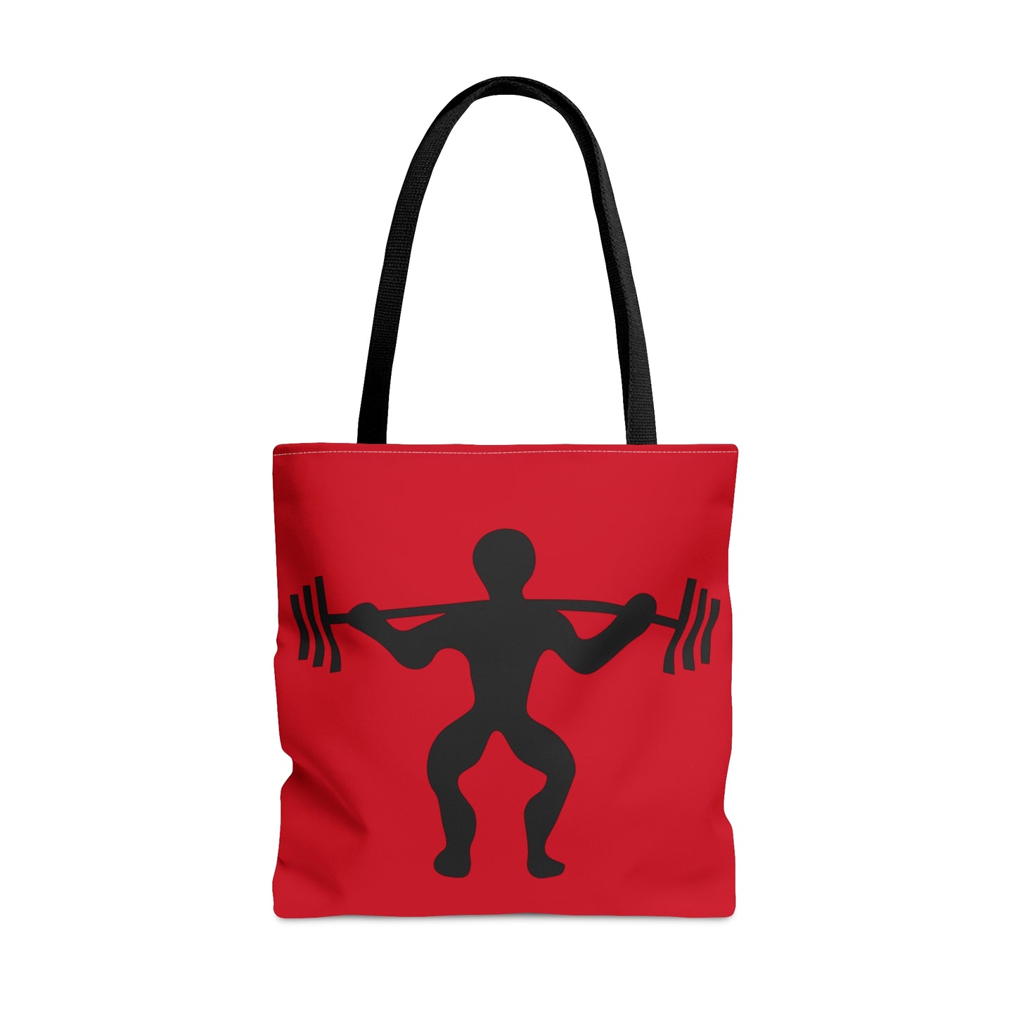 Tote Bag: Weightlifting Dark Red