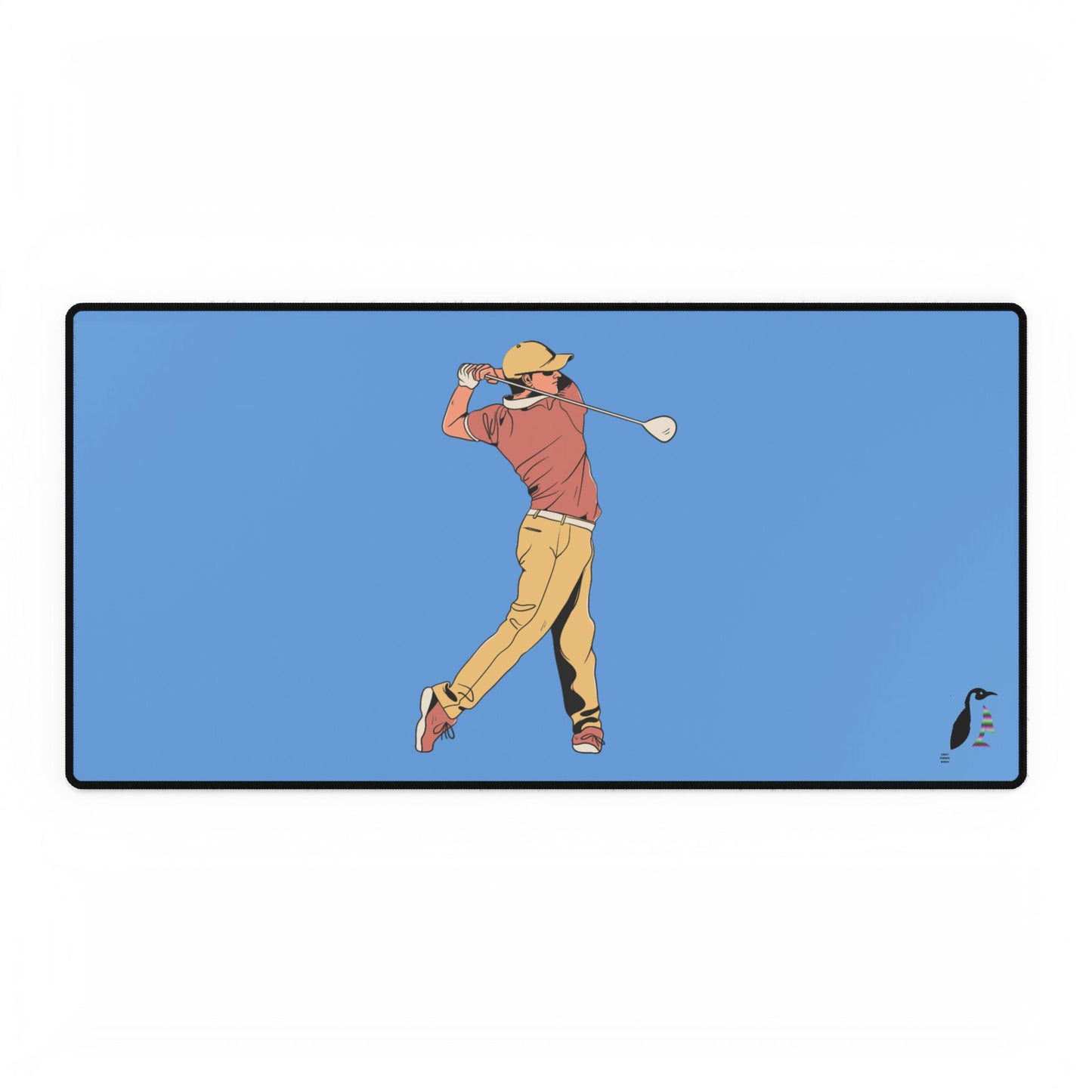 Desk Mats: Golf Lite Blue