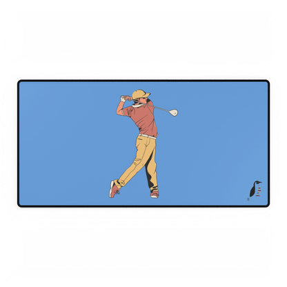 Desk Mats: Golf Lite Blue