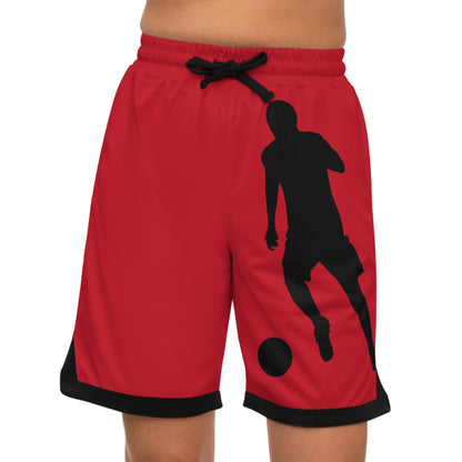 Basketball Rib Shorts: Soccer Dark Red