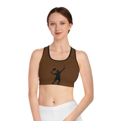 Sports Bra: Tennis Brown