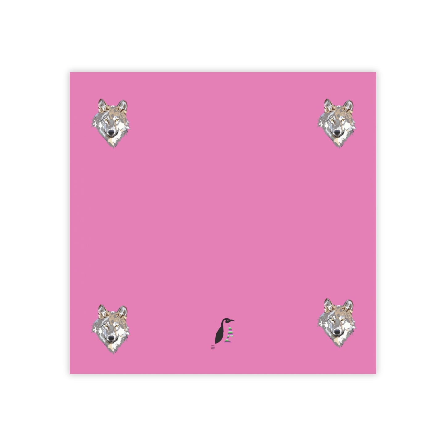 Post-it® Note Pads: Wolves Lite Pink