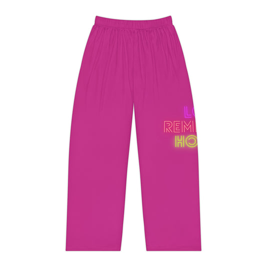 Women's Pajama Pants: Lost Remember Honor Pink