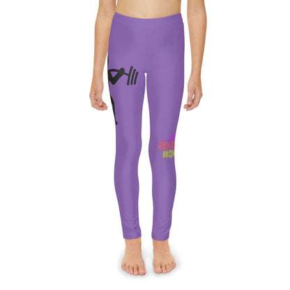 Youth Full-Length Leggings: Weightlifting Lite Purple