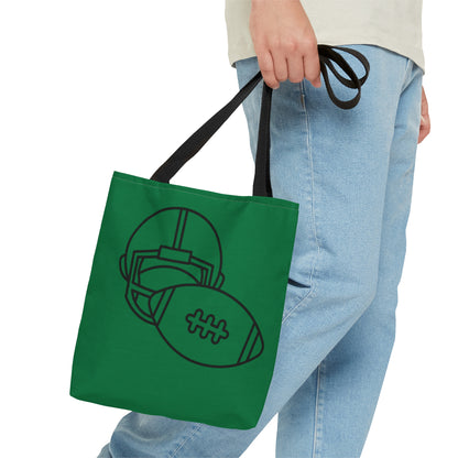 Tote Bag: Football Dark Green