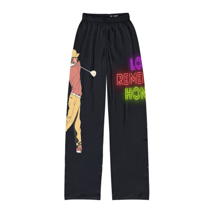 Kids Pajama Pants: Golf Black