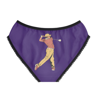 Women's Briefs: Golf Purple