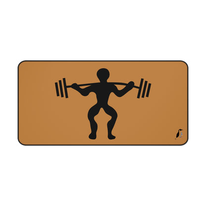 Desk Mat: Weightlifting Lite Brown