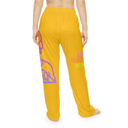 Women's Pajama Pants: Gaming Yellow