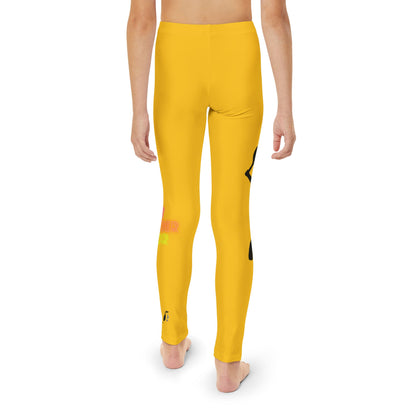 Youth Full-Length Leggings: Tennis Yellow