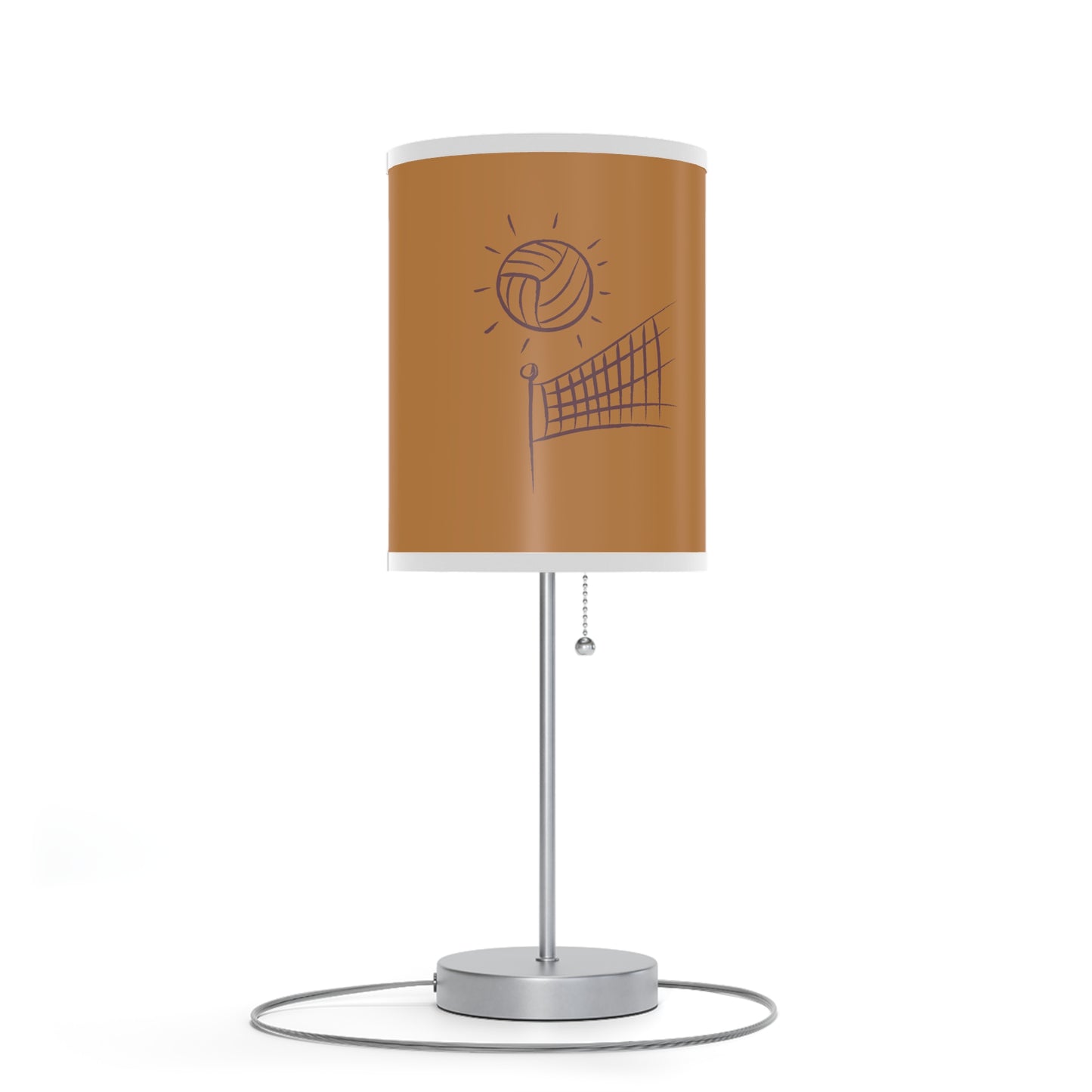 Lamp on a Stand, US|CA plug: Volleyball Lite Brown