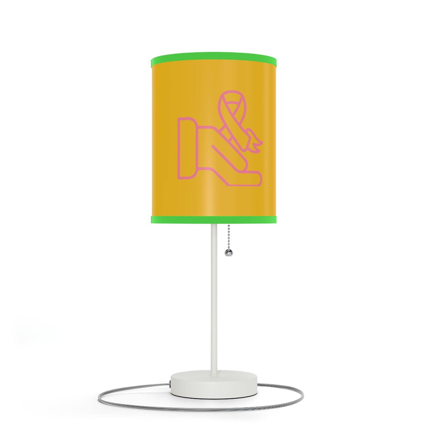 Lamp on a Stand, US|CA plug: Fight Cancer Yellow