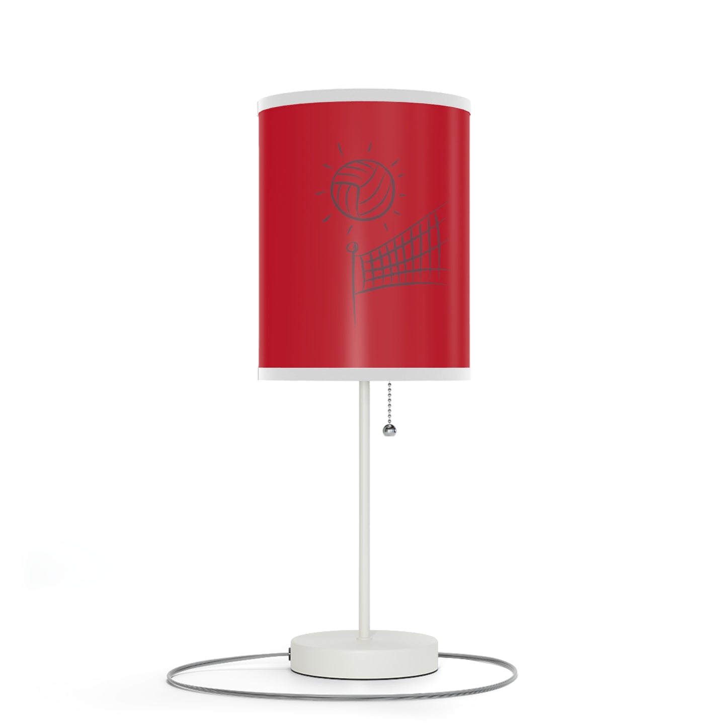 Lamp on a Stand, US|CA plug: Volleyball Dark Red