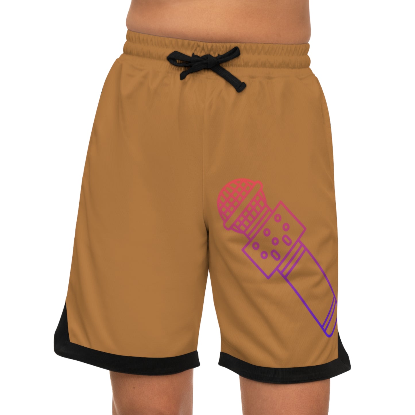 Basketball Rib Shorts: Music Lite Brown