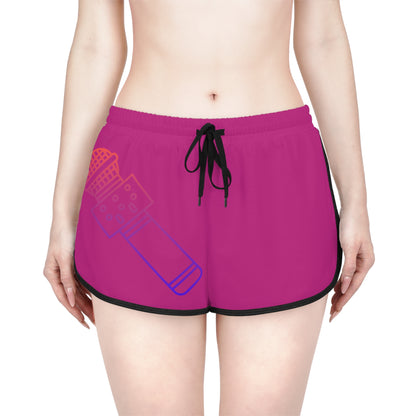 Women's Relaxed Shorts: Music Pink