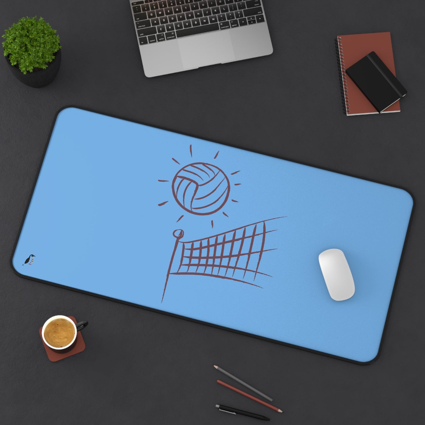 Desk Mat: Volleyball Lite Blue