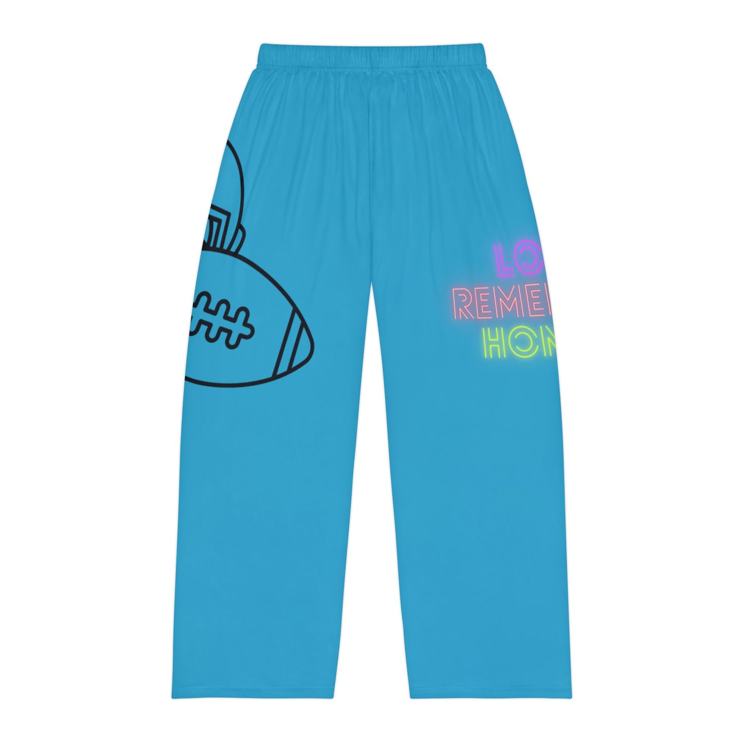 Panlalaking Pajama Pantalon: Football Turquoise