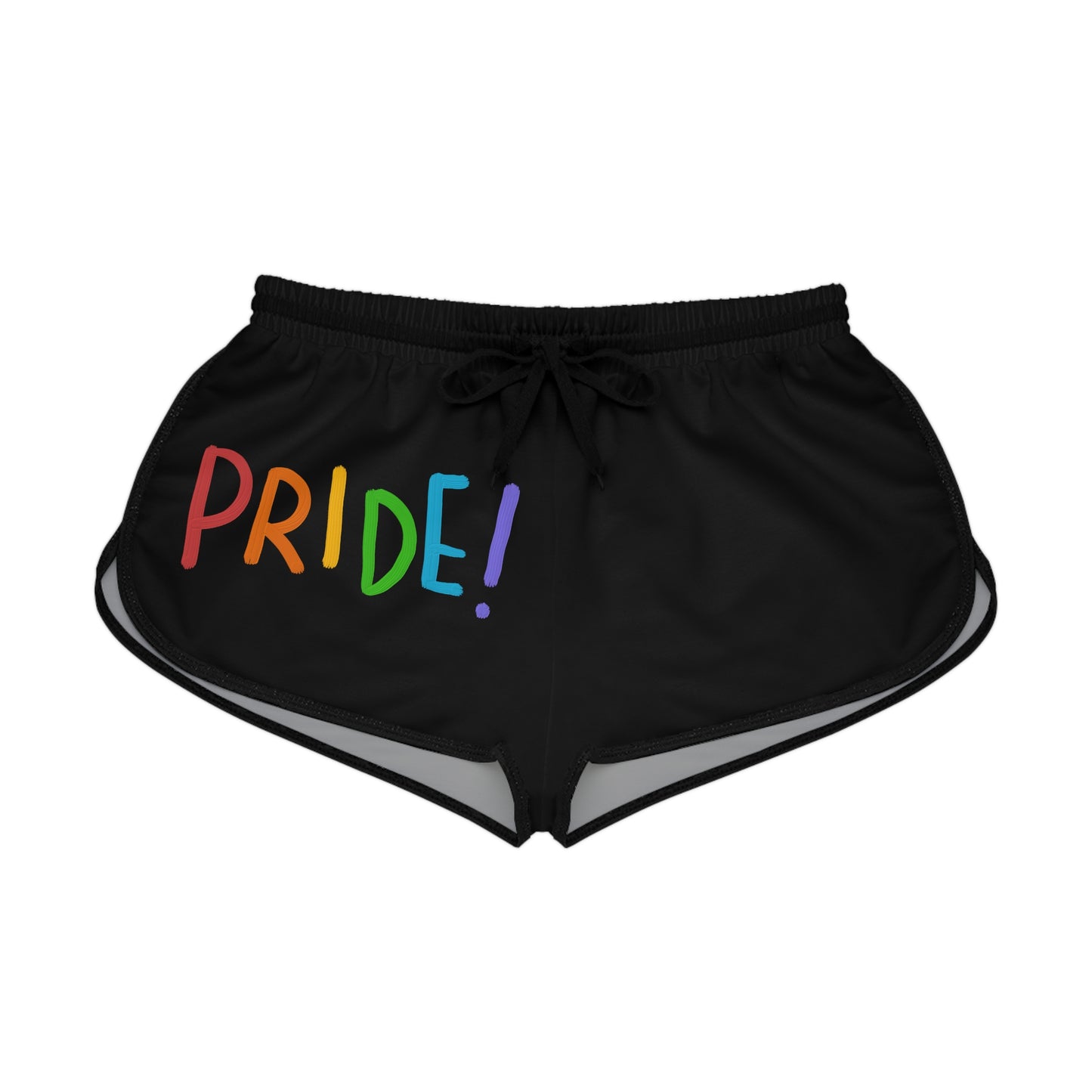 Women's Relaxed Shorts: LGBTQ Pride Black