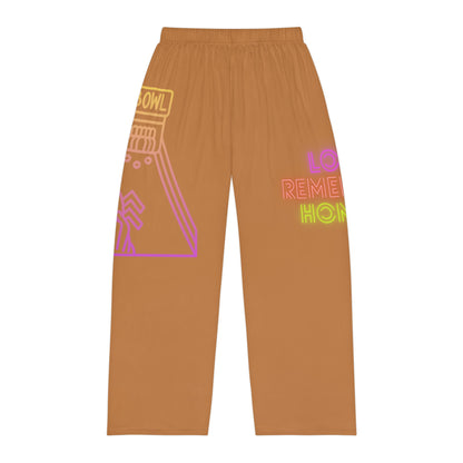 Men's Pajama Pants: Bowling Lite Brown