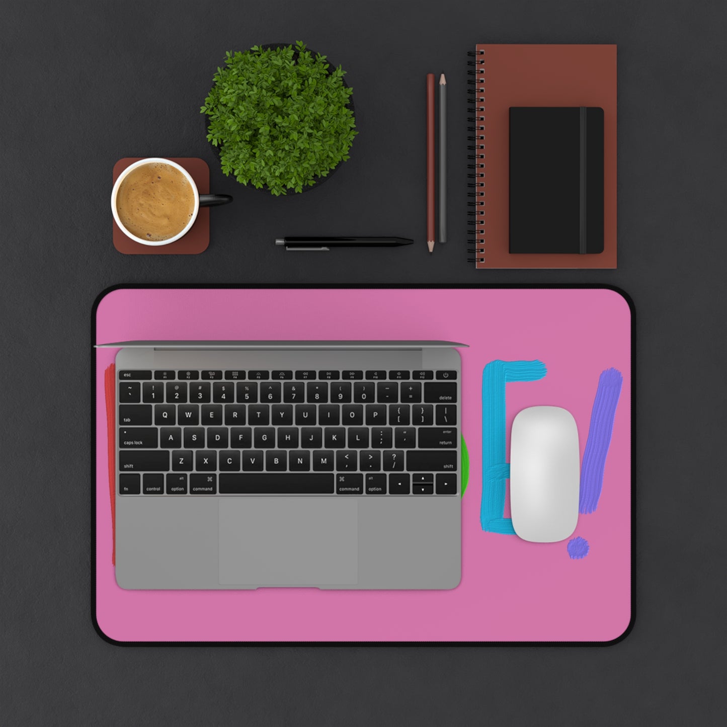 Desk Mat: LGBTQ Pride Lite Pink