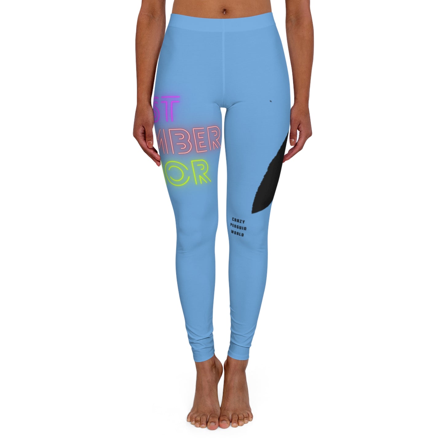 Women's Spandex Leggings: Lost Remember Honor Lite Blue