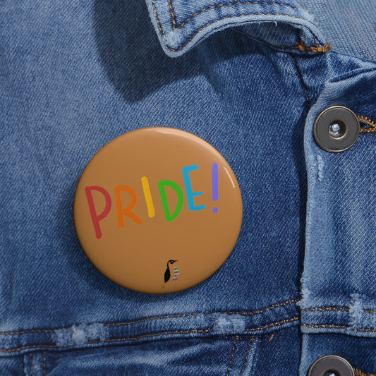Custom Pin Buttons LGBTQ Pride Lite Brown