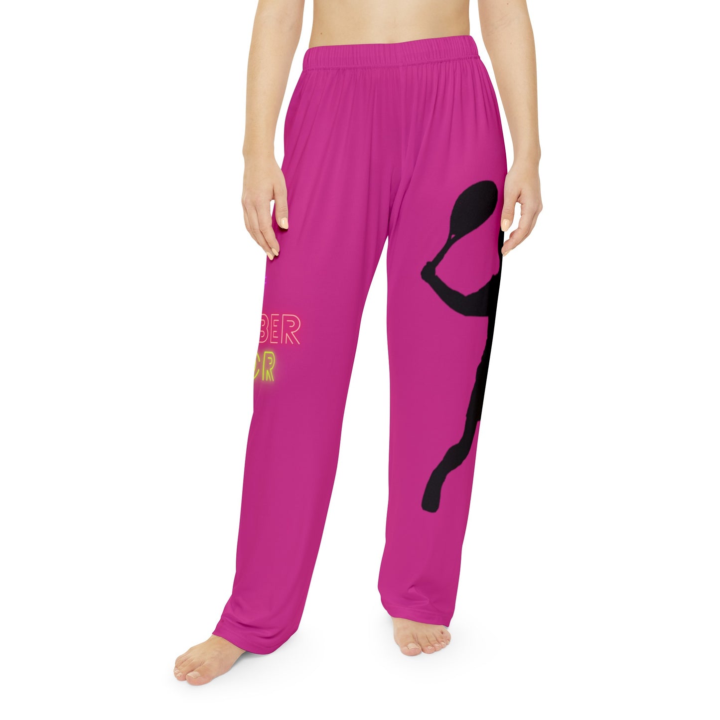 Women's Pajama Pants: Tennis Pink