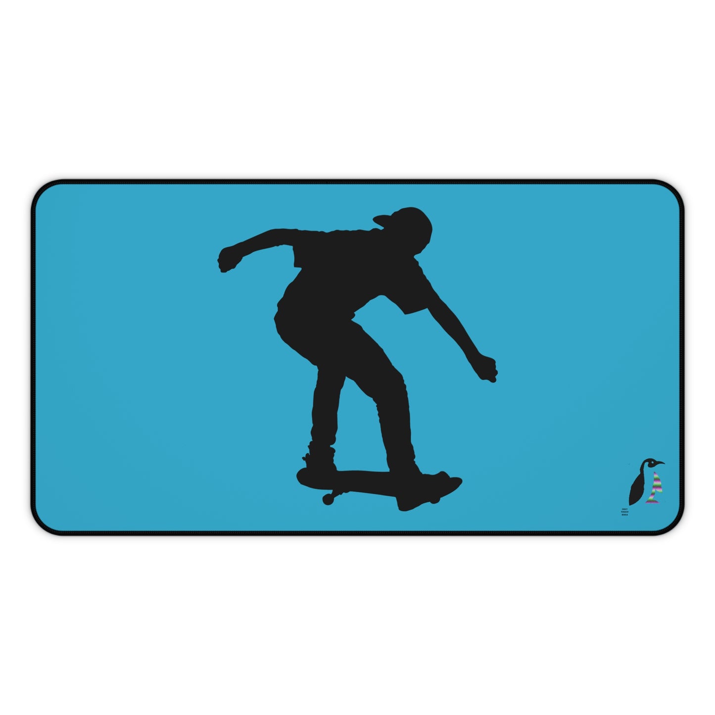 Desk Mat: Skateboarding Turquoise