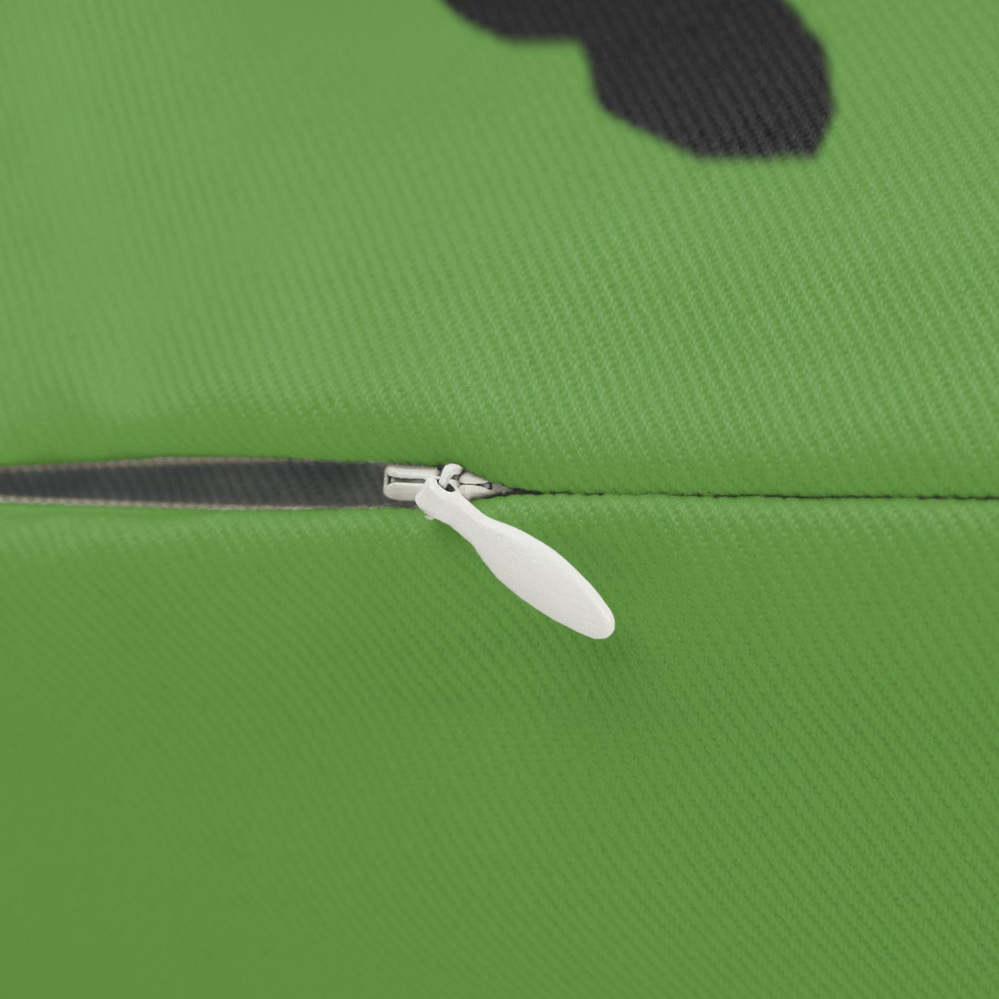 Spun Polyester Lumbar Pillow: Tennis Green